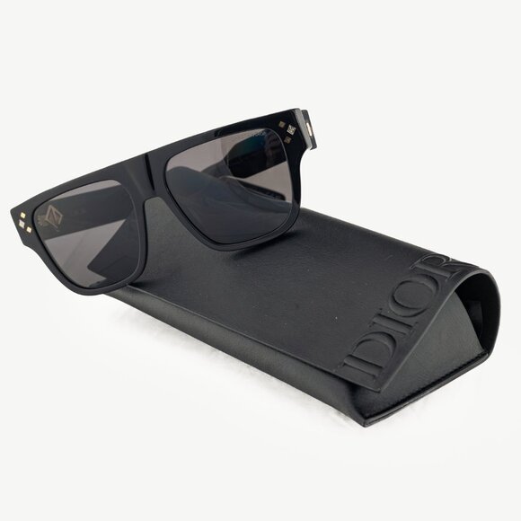 Dior CD Diamond S6I Black Geometric Square Sunglasses - Picture 10 of 10